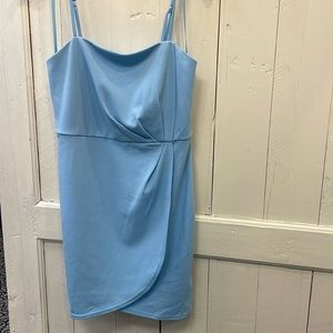 She + Sky blue dress